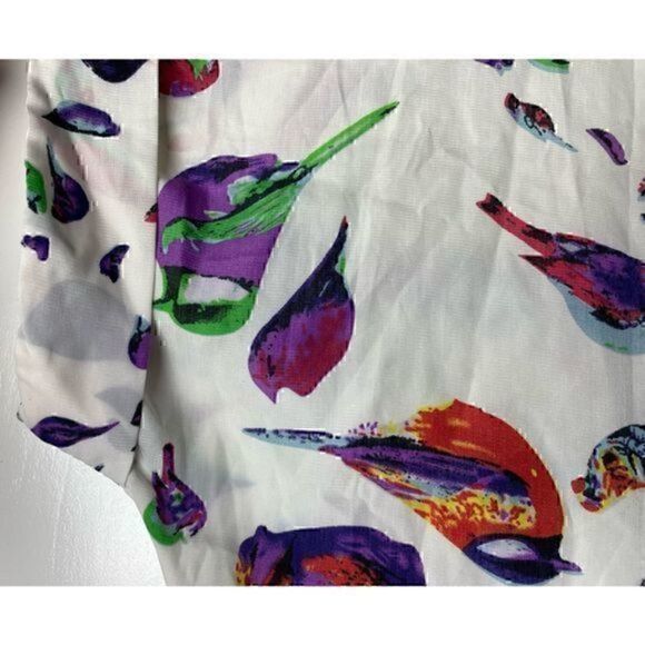 Colorful Bird Blouse by Zanzea Size Large - Picture 2 of 10